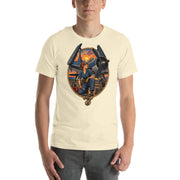 Vintage aviation pin-up T-shirt Edition 01, Natural front product mockup