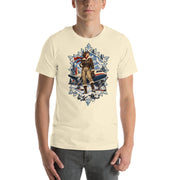 Vintage aviation pin-up T-shirt Edition 05, Natural front product mockup
