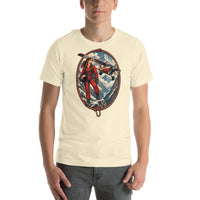 Vintage aviation pin-up T-shirt Edition 07, Natural front product mockup