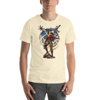 Vintage aviation pin-up T-shirt Edition 13, Natural front product mockup