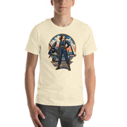 Vintage aviation pin-up T-shirt Edition 11, Natural front product mockup
