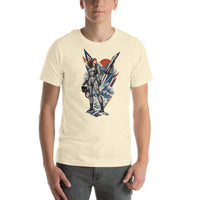 Vintage aviation pin-up T-shirt Edition 15, Natural front product mockup