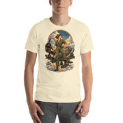 Vintage aviation pin-up T-shirt Edition 16, Natural front product mockup