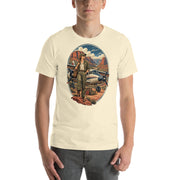 Vintage aviation pin-up T-shirt Edition 18, Natural front product mockup