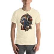 Vintage aviation pin-up T-shirt Edition 17, Natural front product mockup
