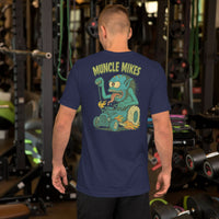 Hot Rods and Monsters 002 t-shirt in navy, back view
