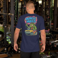 Monster Rods 006 t-shirt in navy, back view