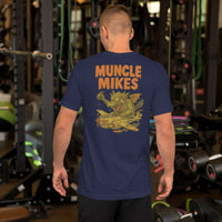 Planes and Monsters 002 t-shirt in navy, back view