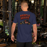 Back view of navy Hot Rod 553 unisex T-shirt