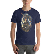 Vintage aviation pin-up T-shirt Edition 31, Navy front product mockup