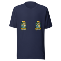 Hooked on Weekends Fishing Unisex T-Shirt product mockup 2