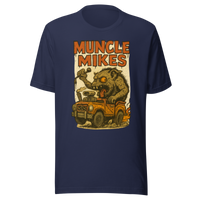 Muncle Mikes Hot Rod and Rat Rod Shirt Mayhem! Monster Rods! (009) Unisex T-Shirt product mockup 2
