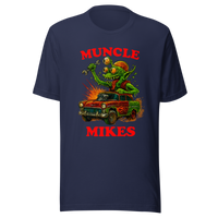 Muncle Mikes Hot Rod and Rat Rod Shirt Mayhem! Monster Rods! (021) Unisex T-Shirt product mockup 2