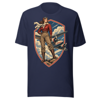 Vintage Aviation Pin-Up T-Shirt – Edition 06 Unisex T-Shirt product mockup 2