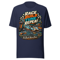 Race Build Tune Repeat Unisex T-Shirt product mockup 2