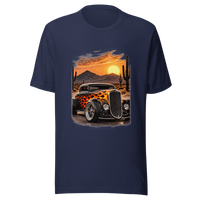 Desert Sunset Flame Coupe Unisex T-Shirt product mockup 2