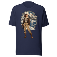 Vintage Aviation Pin-Up T-Shirt – Edition 38 Unisex T-Shirt product mockup 3