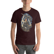 Vintage aviation pin-up T-shirt Edition 31, Oxblood Black front product mockup