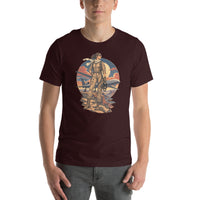 Vintage aviation pin-up T-shirt Edition 40, Oxblood Black front product mockup