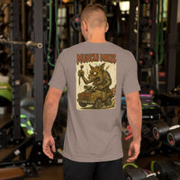 Monster Rods 008 t-shirt in pebble, back view