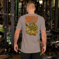 Monster Rods 001 t-shirt in pebble, back view