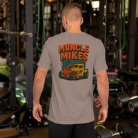 Back view of pebble Rat Rod Truck 001 unisex T-shirt