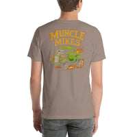Back view of pebble Rat Rod Truck 002 unisex T-shirt