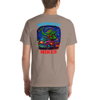 Back view of pebble Monster Rods 019 unisex T-shirt