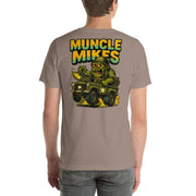 Back view of pebble Monster Rods 039 unisex T-shirt