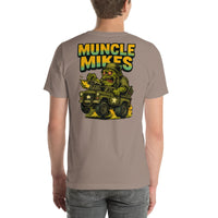 Back view of pebble Monster Rods 039 unisex T-shirt