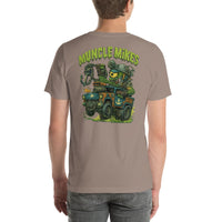 Back view of pebble Monster Rods 042 unisex T-shirt