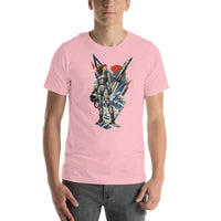 Vintage aviation pin-up T-shirt Edition 15, Pink front product mockup