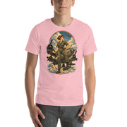 Vintage aviation pin-up T-shirt Edition 16, Pink front product mockup
