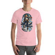 Vintage aviation pin-up T-shirt Edition 19, Pink front product mockup