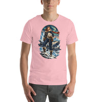 Vintage aviation pin-up T-shirt Edition 19, Pink front product mockup