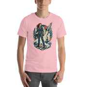Vintage aviation pin-up T-shirt Edition 25, Pink front product mockup