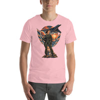 Vintage aviation pin-up T-shirt Edition 27, Pink front product mockup
