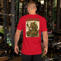 Monster Rods 008 t-shirt in red, back view