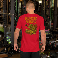 Planes and Monsters 002 t-shirt in red, back view