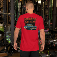 Back view of red Victoria Hot Rod unisex T-shirt