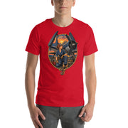 Vintage aviation pin-up T-shirt Edition 01, Red front product mockup