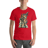 Vintage aviation pin-up T-shirt Edition 03, Red front product mockup