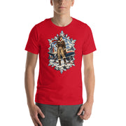 Vintage aviation pin-up T-shirt Edition 05, Red front product mockup