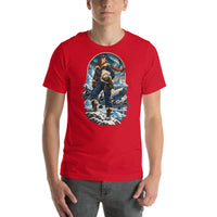 Vintage aviation pin-up T-shirt Edition 19, Red front product mockup