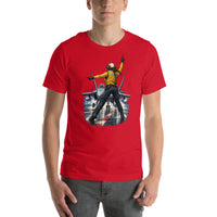 Vintage aviation pin-up T-shirt Edition 24, Red front product mockup