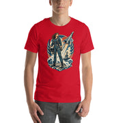 Vintage aviation pin-up T-shirt Edition 25, Red front product mockup