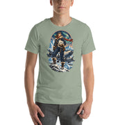 Vintage aviation pin-up T-shirt Edition 19, Sage front product mockup