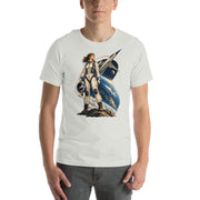 Vintage aviation pin-up T-shirt Edition 41, Silver front product mockup