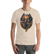 Vintage aviation pin-up T-shirt Edition 01, Soft Cream front product mockup