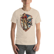 Vintage aviation pin-up T-shirt Edition 06, Soft Cream front product mockup